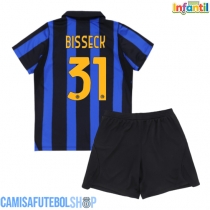 Camisa de time de futebol Inter Milan Yann Bisseck #31 Replicas 1º Equipamento Infantil 2026-27 Manga Curta (+ Calças curtas)